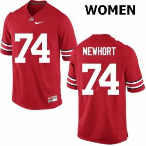Women's Ohio State Buckeyes #74 Jack Mewhort Red Nike NCAA College Football Jersey July MZK4744UA